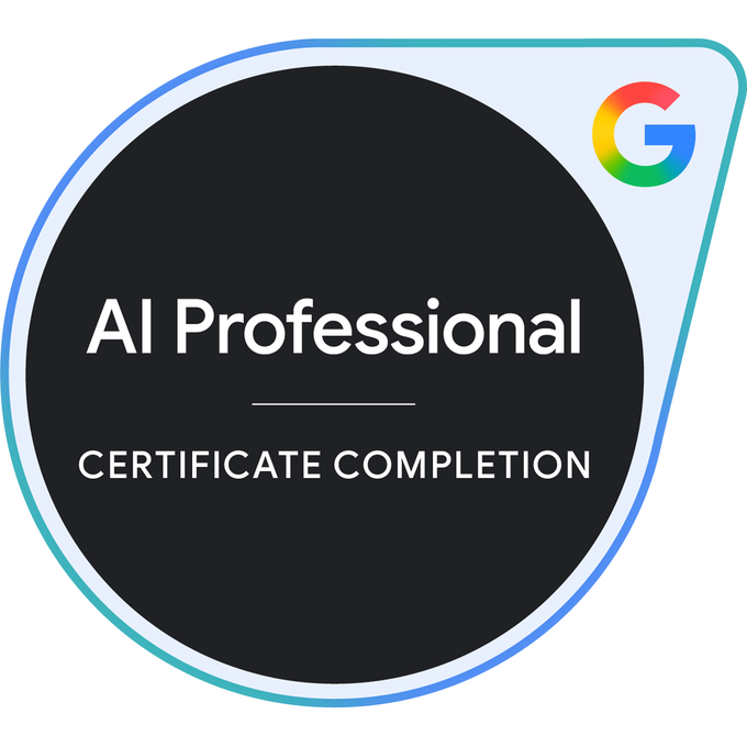 Google AI Professional Certificate - Coursera